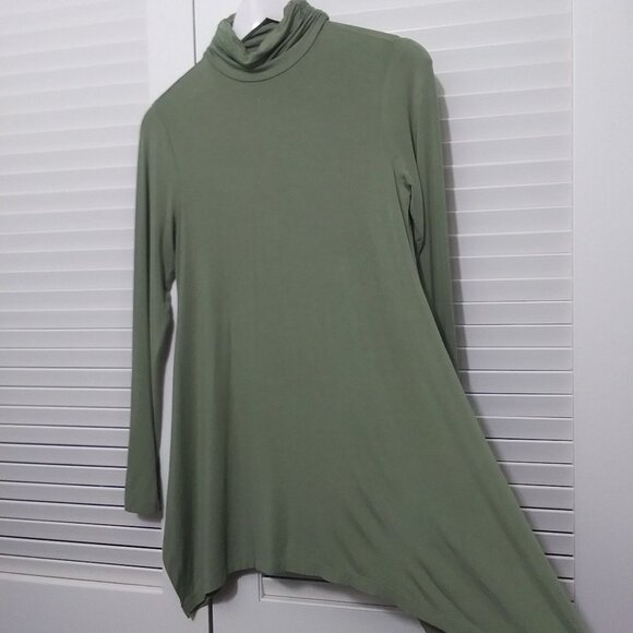 Soft Surroundings Long Sleeve Soft Tee Roll Neck - Picture 5 of 7